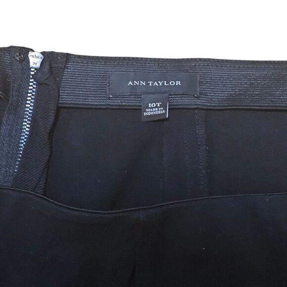 EUC Ann Taylor Women’s Black Pencil & Straight Elastic Waistband Skirt Size 10T - Picture 5 of 9